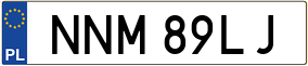 Trailer License Plate